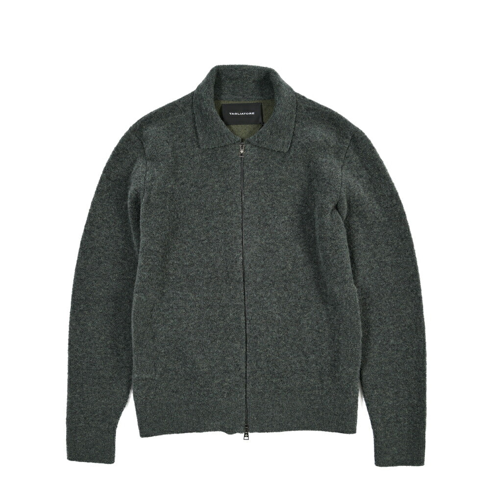 26-27AW TAGLIATORE “KEID” コットン混ウール ニットブルゾン