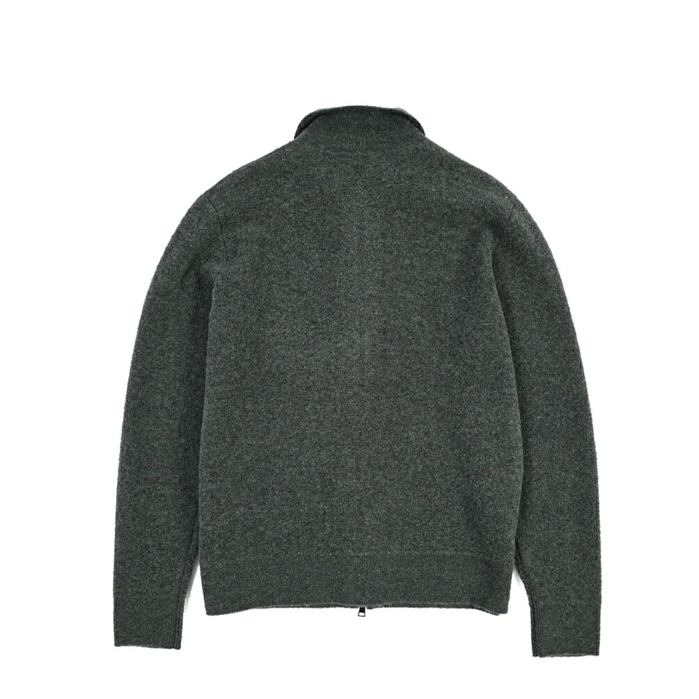 26-27AW TAGLIATORE “KEID” コットン混ウール ニットブルゾン