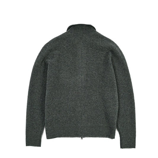 26-27AW TAGLIATORE “KEID” コットン混ウール ニットブルゾン