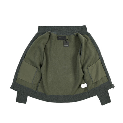 26-27AW TAGLIATORE “KEID” コットン混ウール ニットブルゾン