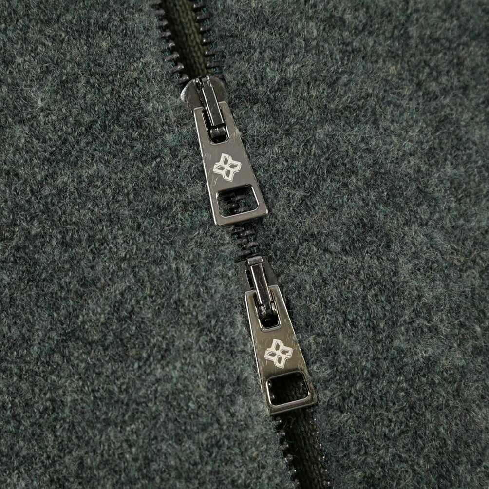 26-27AW TAGLIATORE “KEID” コットン混ウール ニットブルゾン