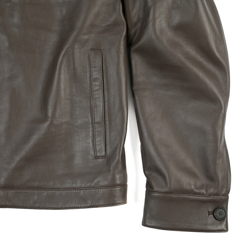 26-27AW TAGLIATORE “FOCH” シープナッパレザー100% 中綿ブルゾン