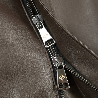 26-27AW TAGLIATORE “FOCH” シープナッパレザー100% 中綿ブルゾン