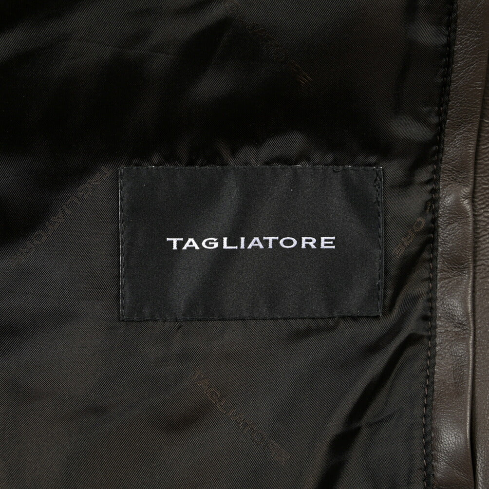 26-27AW TAGLIATORE “FOCH” シープナッパレザー100% 中綿ブルゾン