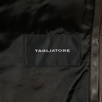 26-27AW TAGLIATORE “FOCH” シープナッパレザー100% 中綿ブルゾン