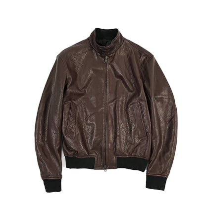 26-27AW TAGLIATORE “ICE” ラムレザー100% スタンドカラージャケット