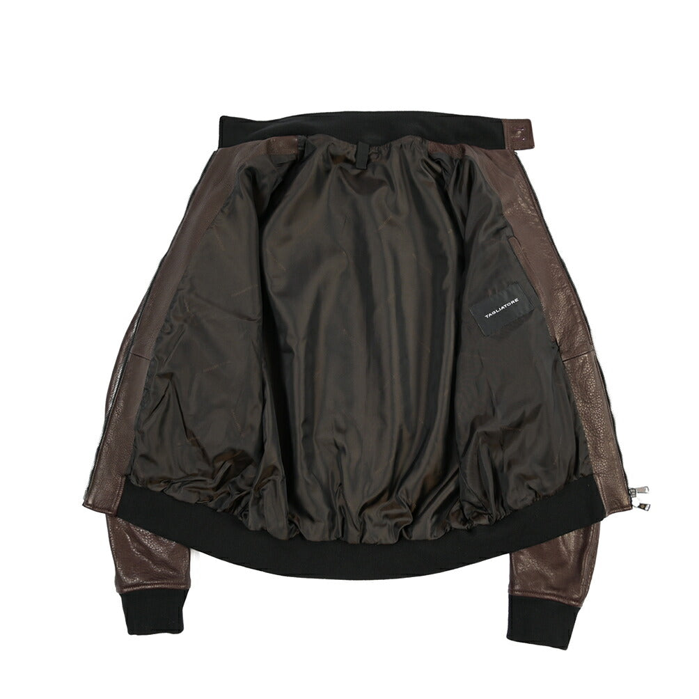 26-27AW TAGLIATORE “ICE” ラムレザー100% スタンドカラージャケット