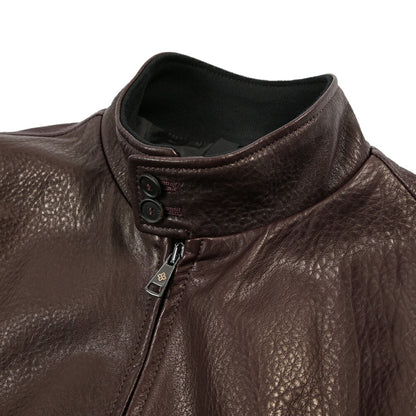 26-27AW TAGLIATORE “ICE” ラムレザー100% スタンドカラージャケット