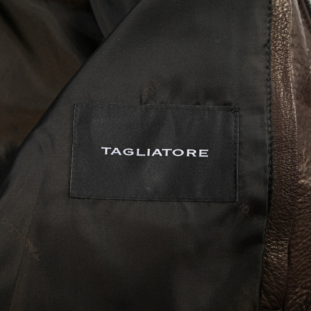 26-27AW TAGLIATORE “ICE” ラムレザー100% スタンドカラージャケット