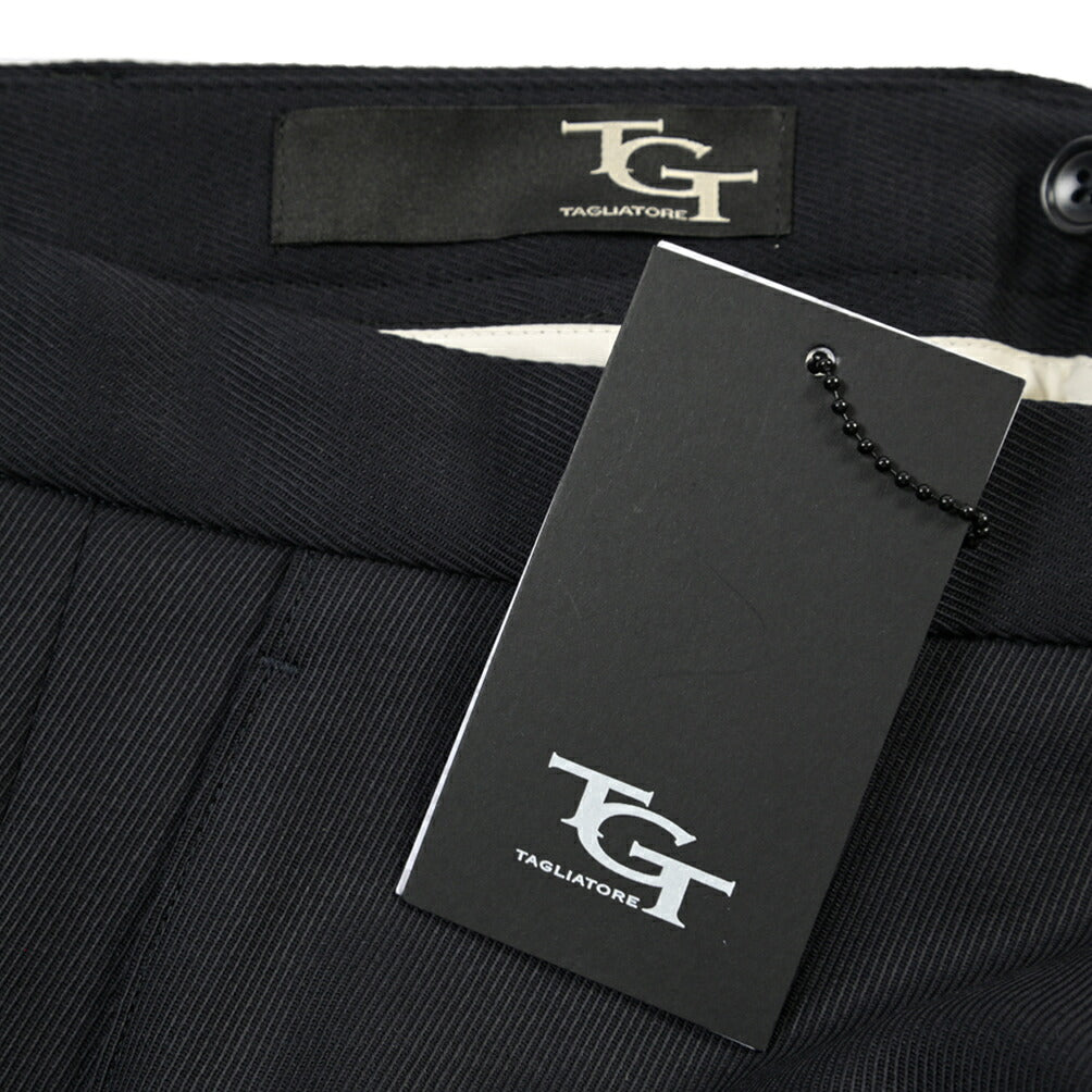 26-27AW TAGLIATORE ストレッチウール ノータックフレアスラックスパンツ / P-HELSINKI TGT