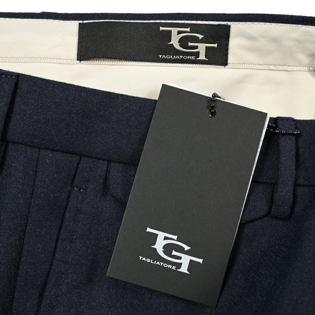 26-27AW TAGLIATORE カシミヤ混ウール ノータックスラックス / TAG01 TGT