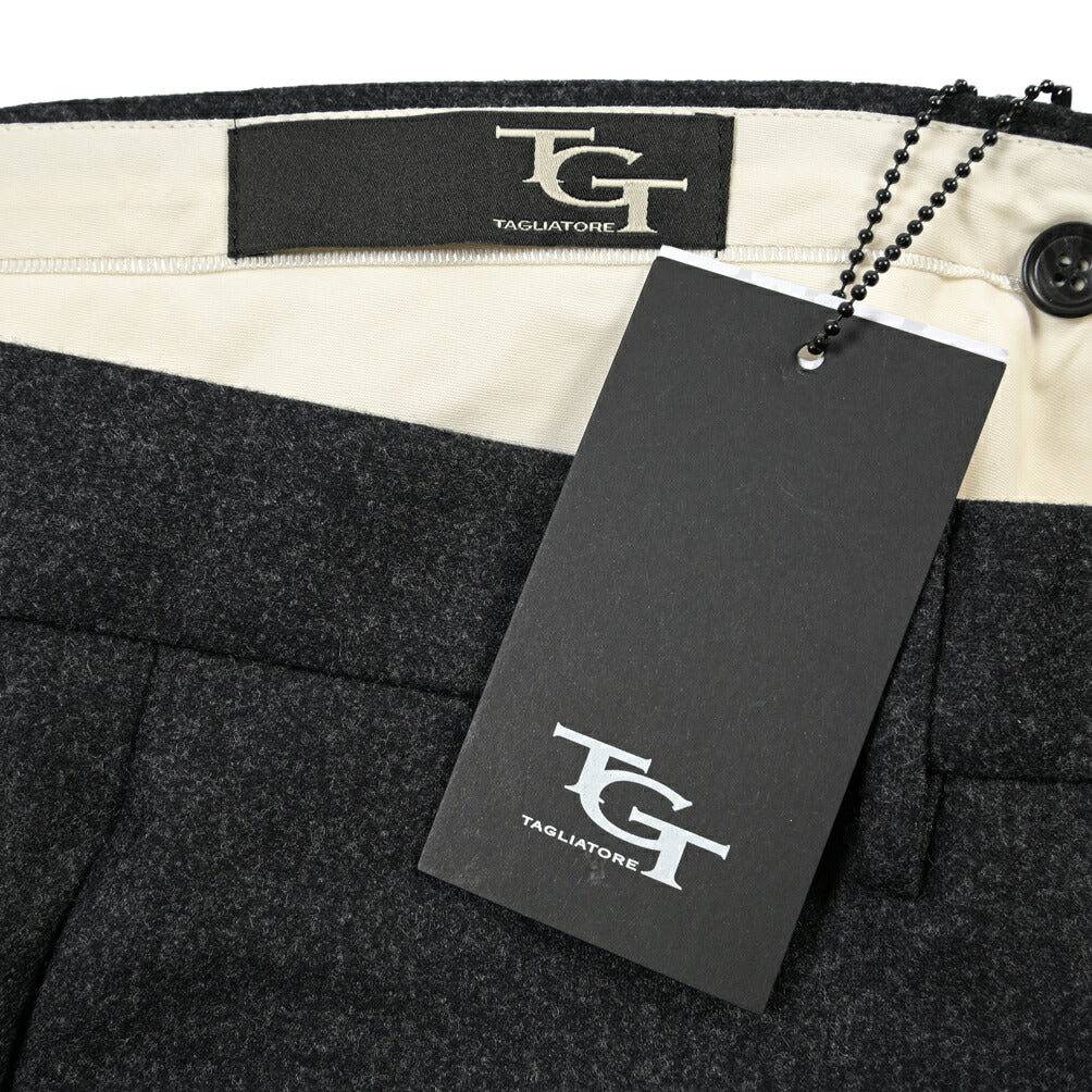 26-27AW TAGLIATORE SUPER 100's ヴァージンウール ノータックワイドスラックス / P-NAT04 TGT