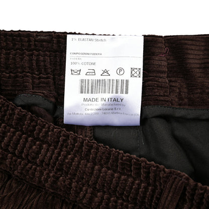 26-27AW TAGLIATORE ストレッチコットン 中畝コーデュロイドローコード付きパンツ / P-NEWMAN TGT