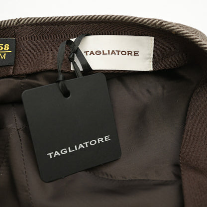 26-27AW TAGLIATORE “DONALD” ヴァージンウール100% ハンチングキャップ