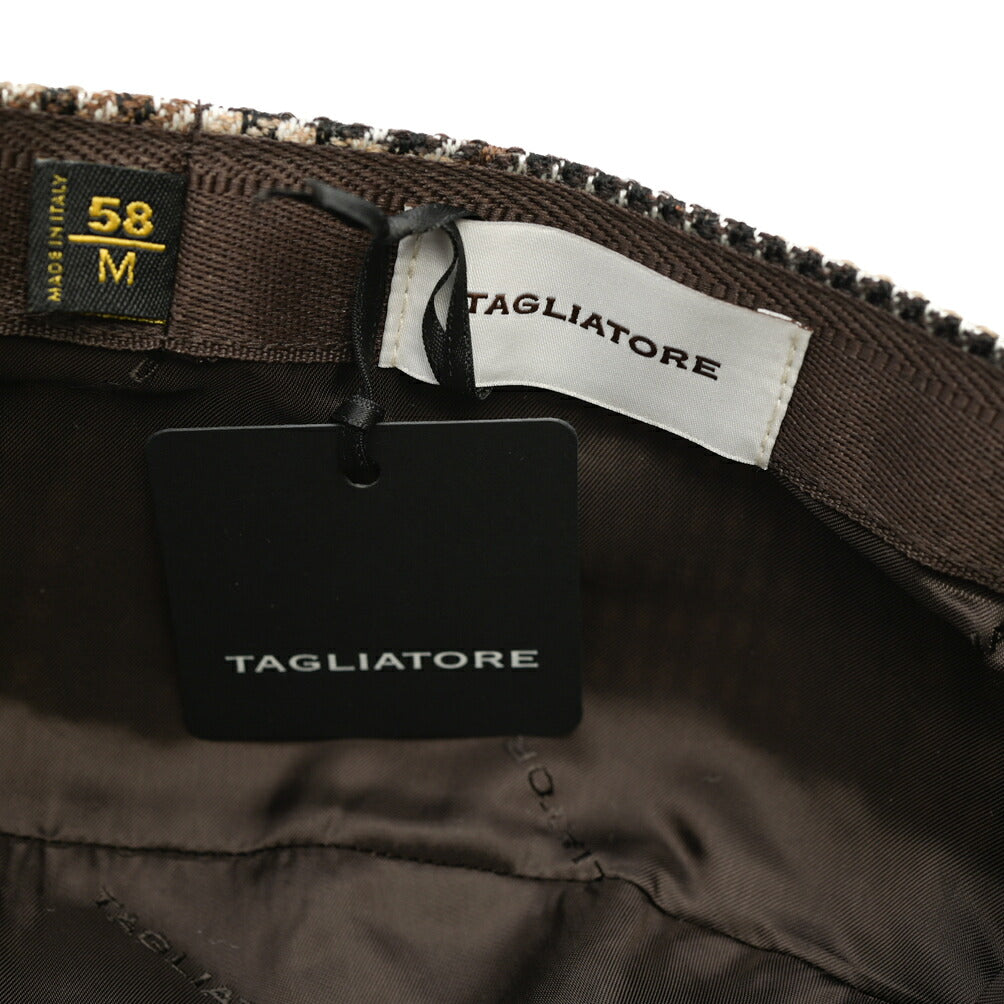 26-27AW TAGLIATORE “BUDDY” ヴァージンウール100% ハンチングキャップ