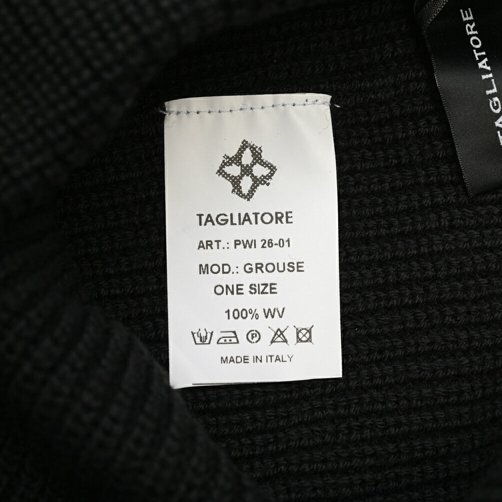 26-27AW TAGLIATORE “GROUSE” エクストラファインメリノウール100% ニットキャップ