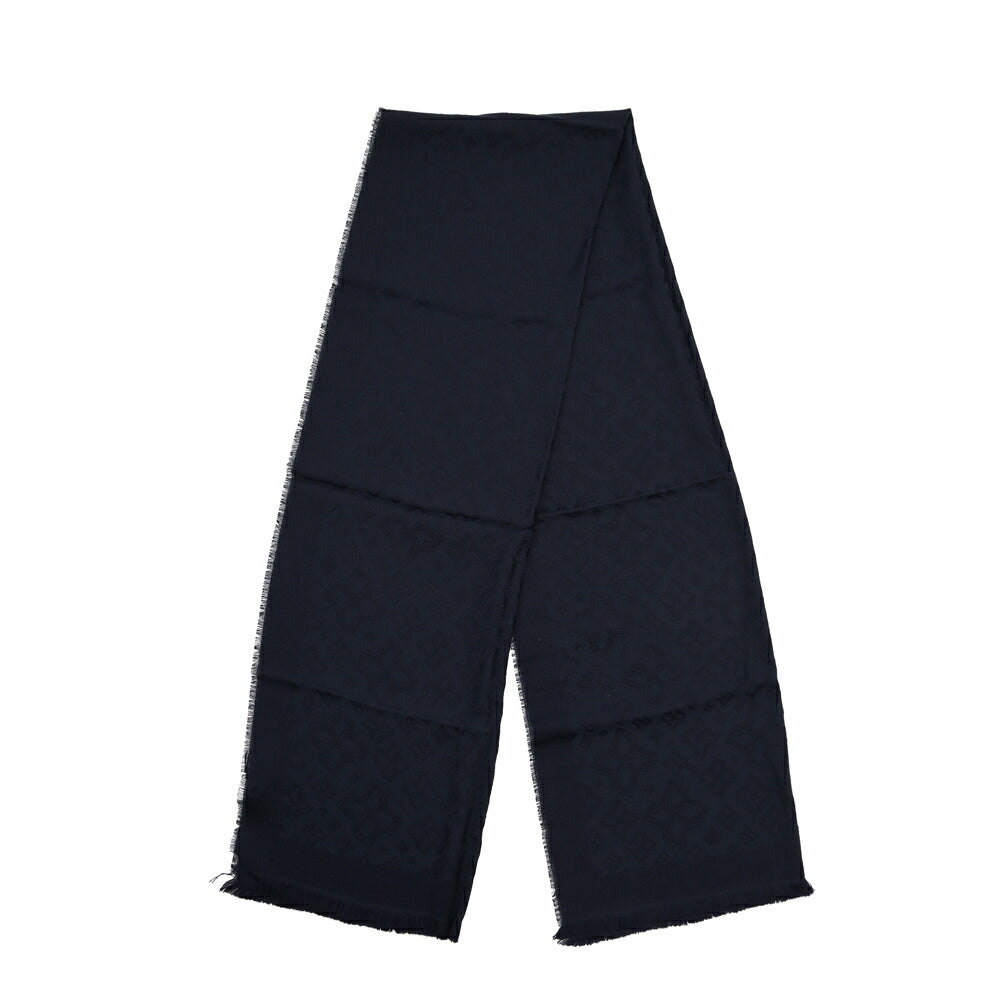 26-27AW TAGLIATORE “SCIARPA55” ヴァージンウール100% ロゴ総柄マフラー