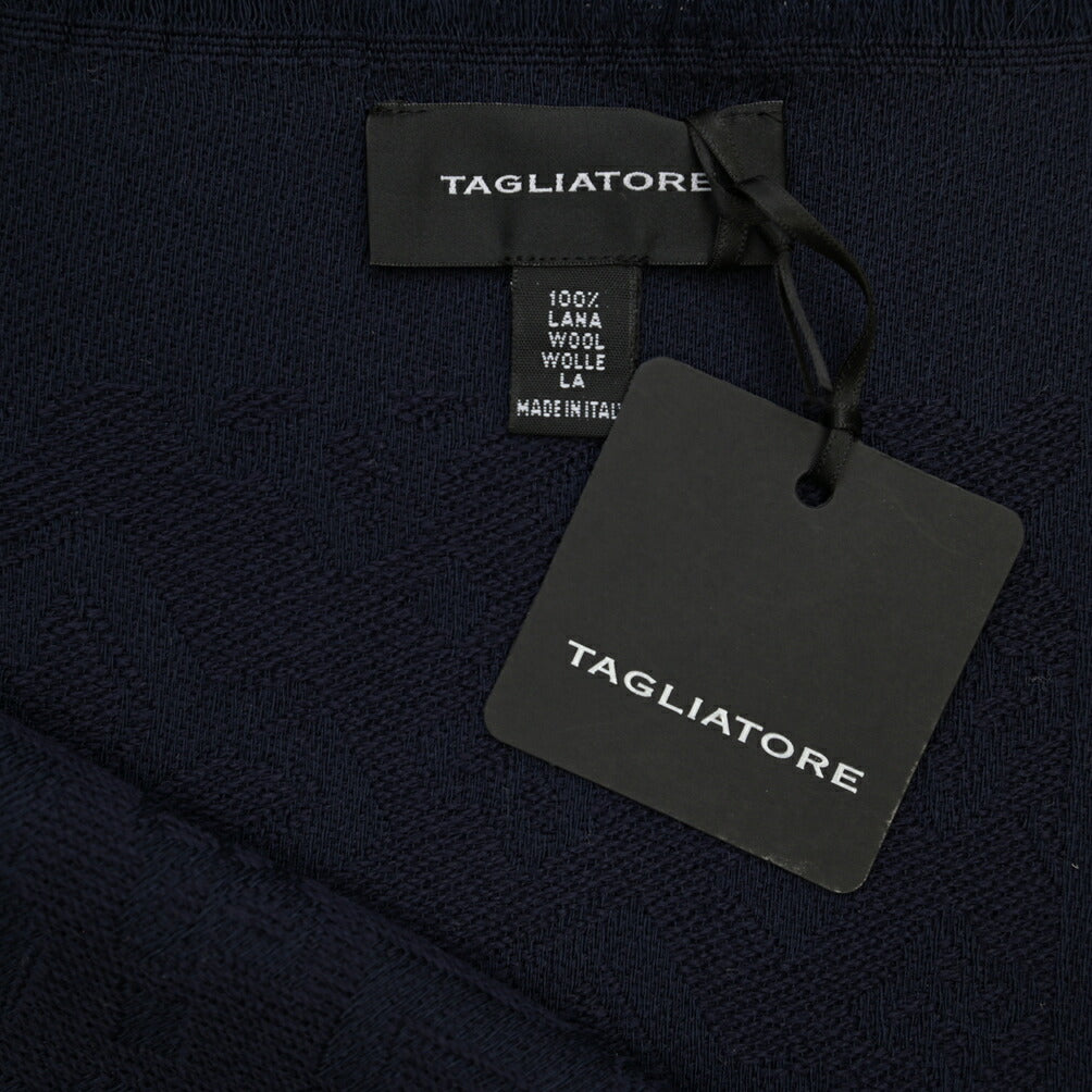26-27AW TAGLIATORE “SCIARPA55” ヴァージンウール100% ロゴ総柄マフラー
