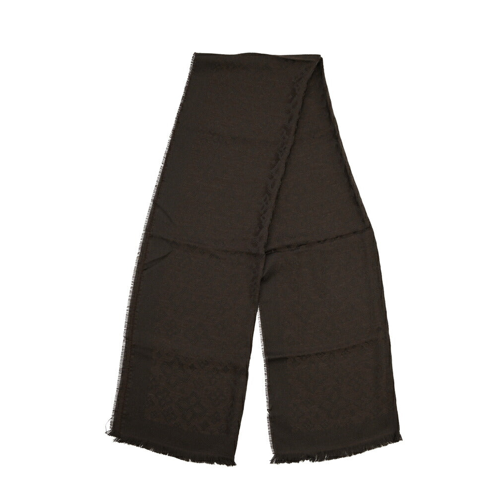 26-27AW TAGLIATORE “SCIARPA55” ヴァージンウール100% ロゴ総柄マフラー