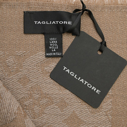 26-27AW TAGLIATORE “SCIARPA55” ヴァージンウール100% ロゴ総柄マフラー