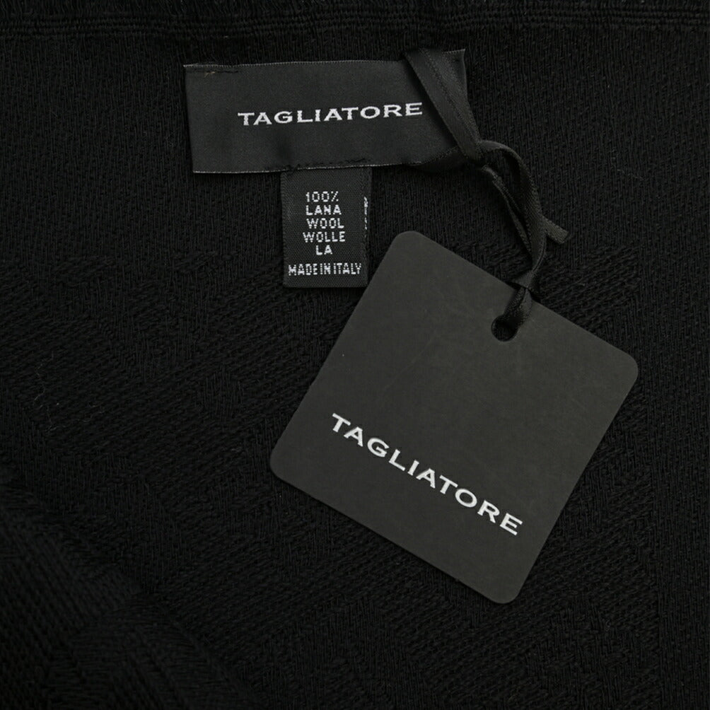 26-27AW TAGLIATORE “SCIARPA55” ヴァージンウール100% ロゴ総柄マフラー