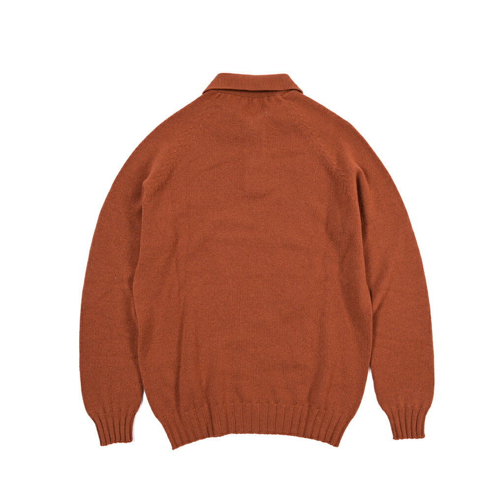 26-27AW TAGLIATORE “VOLTAIRE” カシミヤ100% ミドルゲージニットポロシャツ