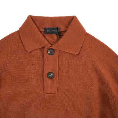26-27AW TAGLIATORE “VOLTAIRE” カシミヤ100% ミドルゲージニットポロシャツ