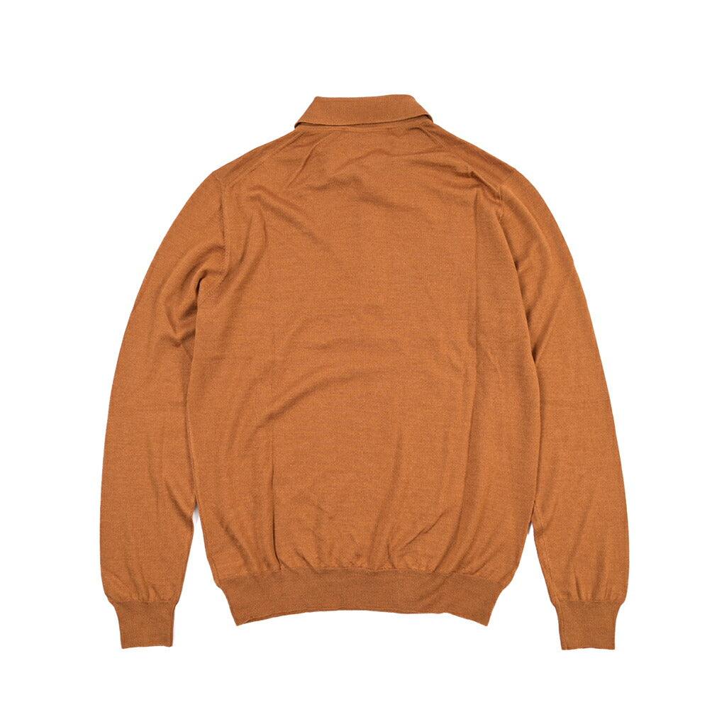 26-27AW TAGLIATORE “PALMER” シルク混ウール ハイゲージ長袖ニットポロシャツ
