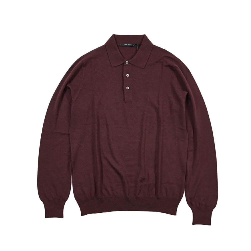 26-27AW TAGLIATORE “PALMER” シルク混ウール ハイゲージ長袖ニットポロシャツ
