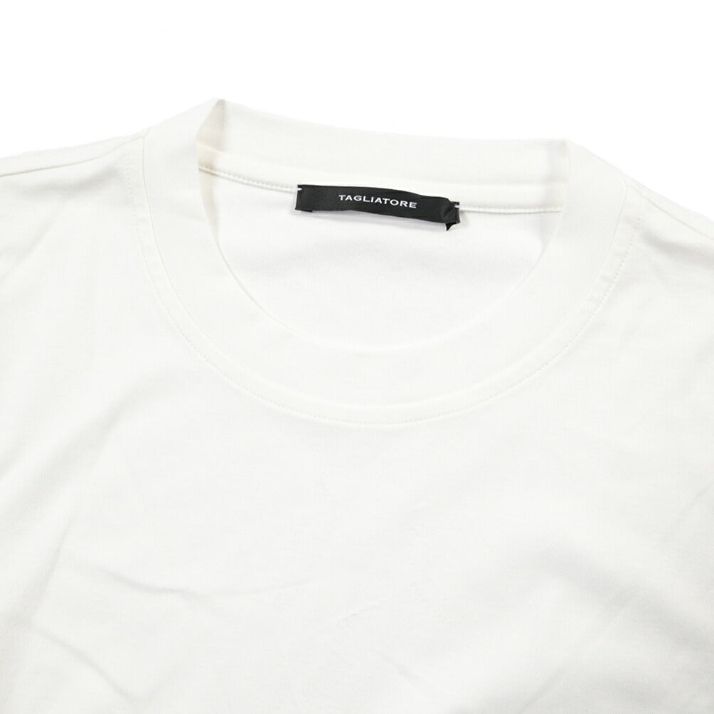 26-27AW TAGLIATORE “SAXE” コットン100% クルーネック半袖Tシャツ