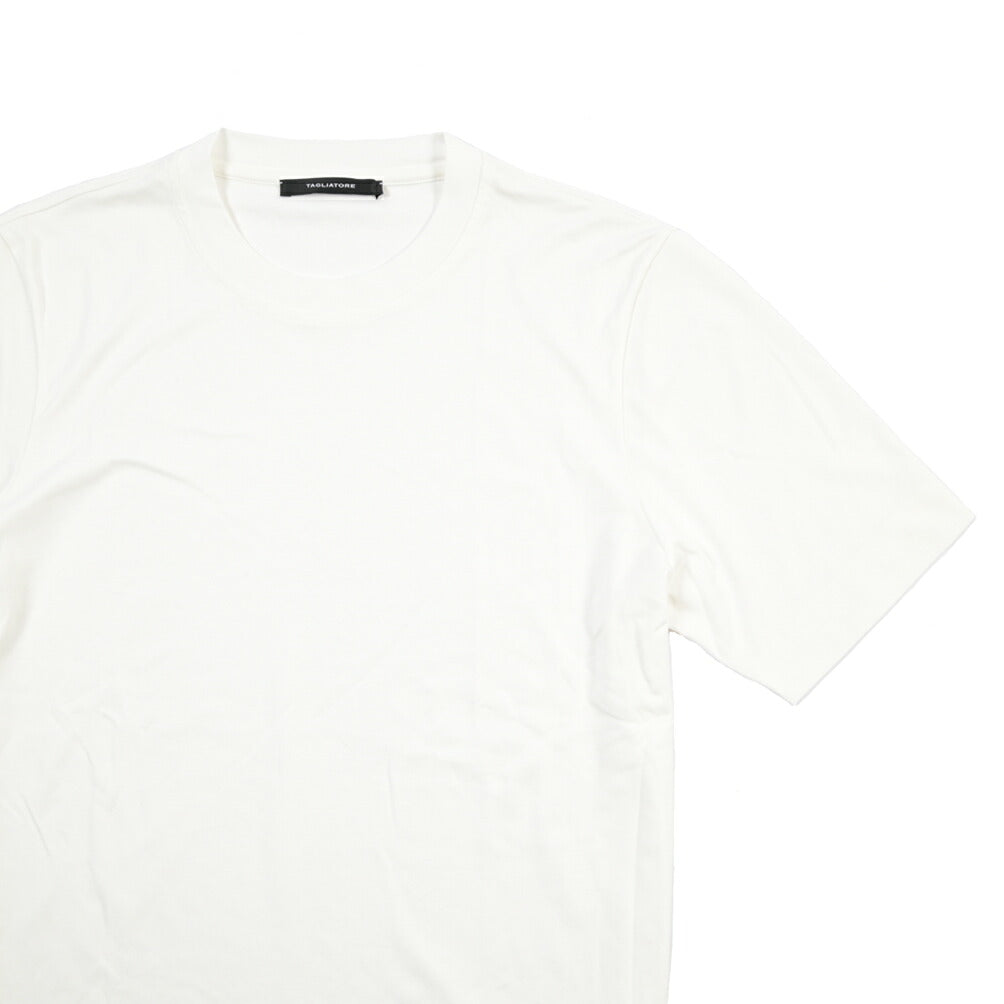 26-27AW TAGLIATORE “SAXE” コットン100% クルーネック半袖Tシャツ