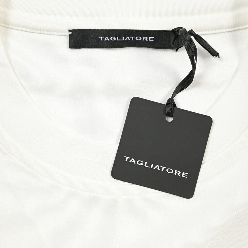26-27AW TAGLIATORE “SAXE” コットン100% クルーネック半袖Tシャツ