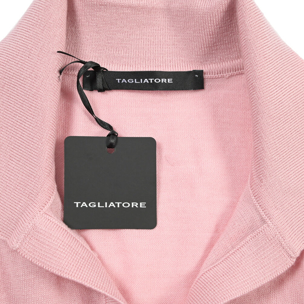 26-27AW TAGLIATORE “KAY” ヴァージンウール100% 長袖スキッパーニットポロシャツ