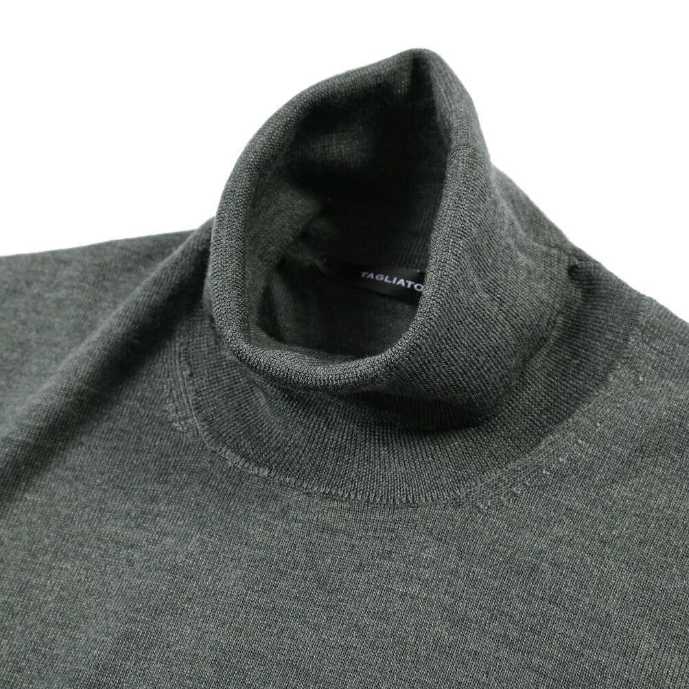 26-27AW TAGLIATORE “MIKE” シルク混ウール タートルネックニットセーター