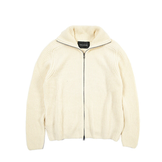 26-27AW TAGLIATORE “DUNDRET” ウールリブ ローゲージニットジップセーター