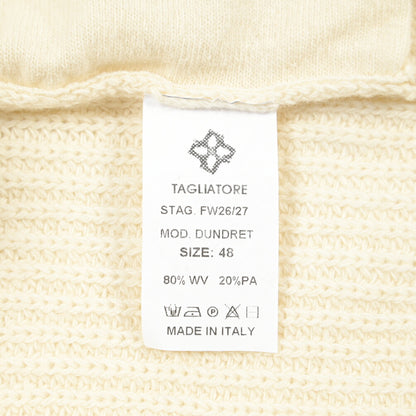 26-27AW TAGLIATORE “DUNDRET” ウールリブ ローゲージニットジップセーター