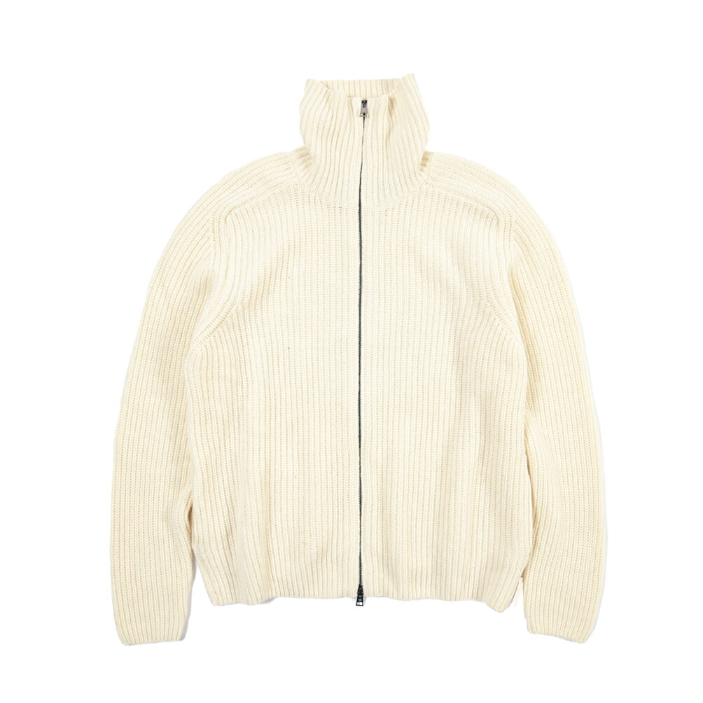 26-27AW TAGLIATORE “DUNDRET” ウールリブ ローゲージニットジップセーター