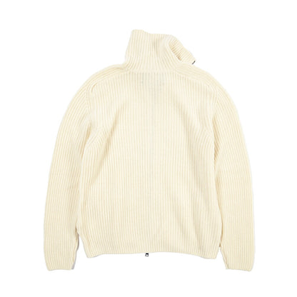 26-27AW TAGLIATORE “DUNDRET” ウールリブ ローゲージニットジップセーター