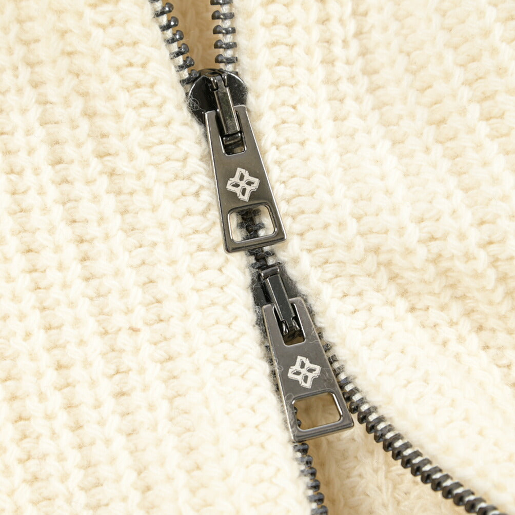 26-27AW TAGLIATORE “DUNDRET” ウールリブ ローゲージニットジップセーター