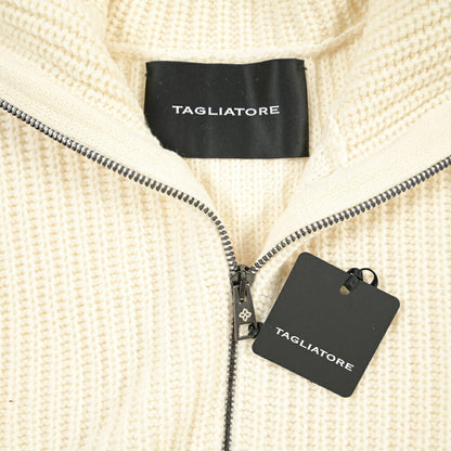 26-27AW TAGLIATORE “DUNDRET” ウールリブ ローゲージニットジップセーター