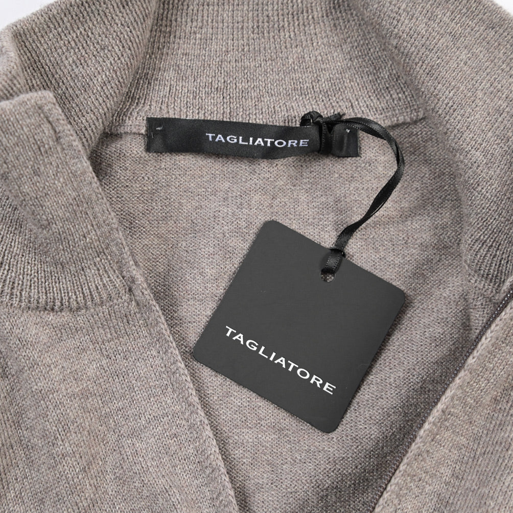 26-27AW TAGLIATORE “RAYMOND” ヴァージンウール100% ジップアップニットセーター