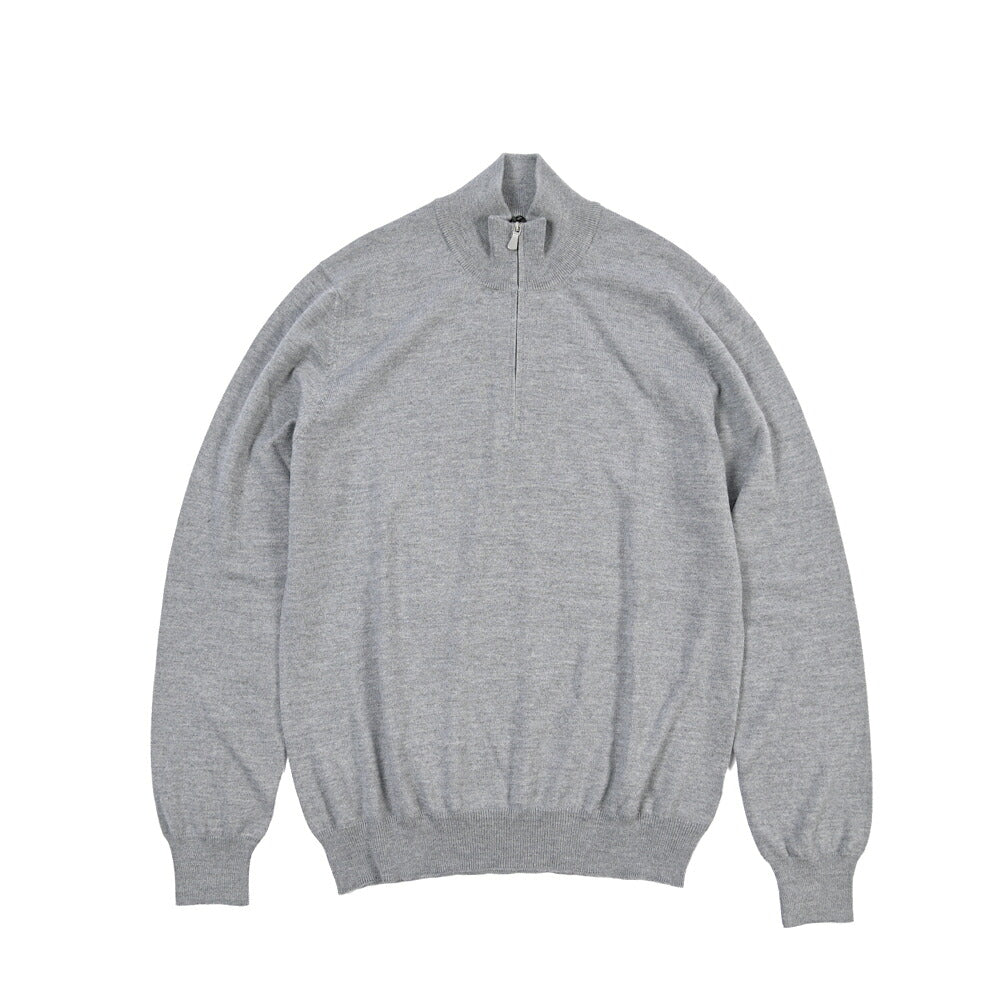 26-27AW TAGLIATORE “HOCHE” ヴァージンウール100% ハーフジップニットセーター