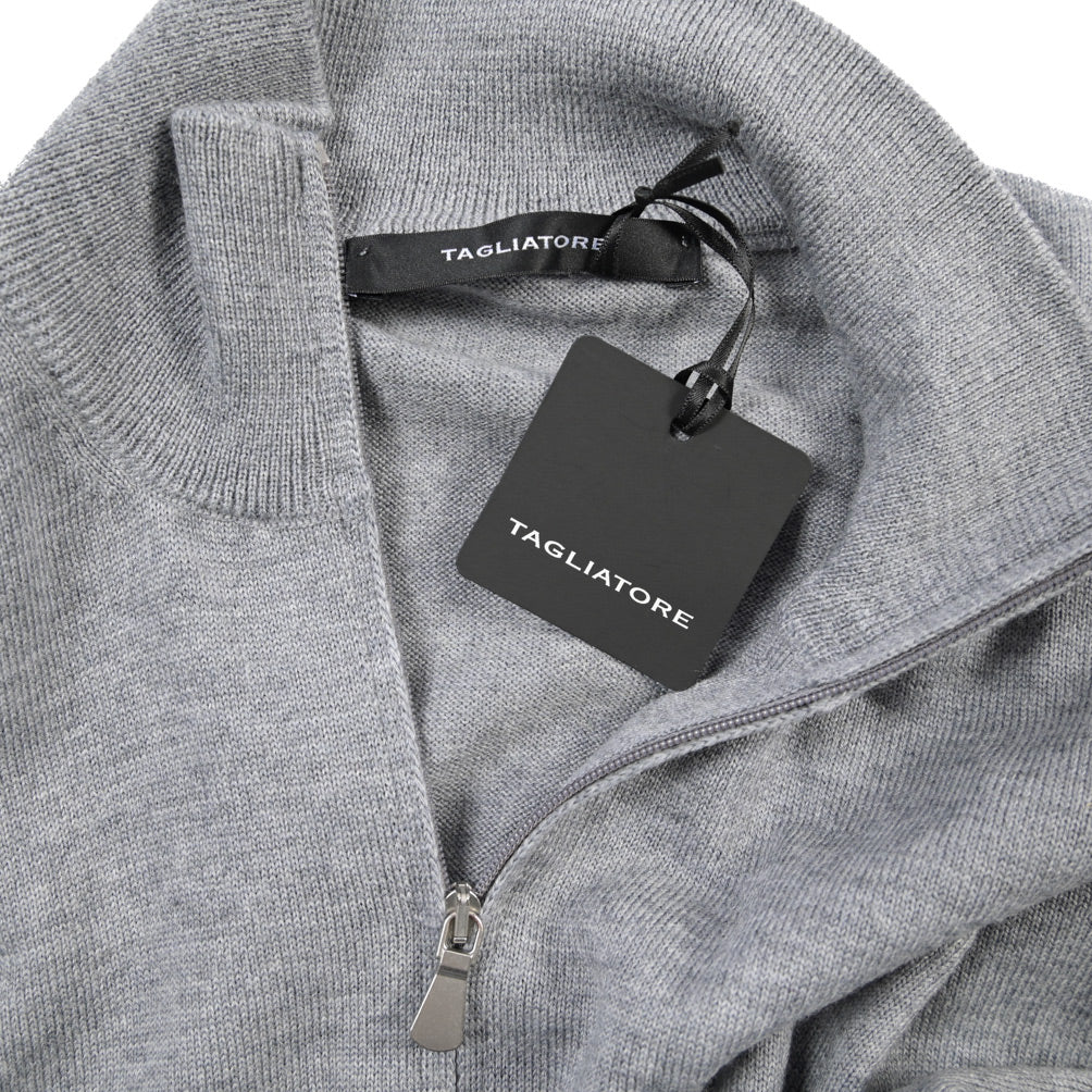 26-27AW TAGLIATORE “HOCHE” ヴァージンウール100% ハーフジップニットセーター