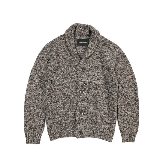 26-27AW TAGLIATORE “ROMME” シルク混ウール ローゲージショールカラーニットカーディガン