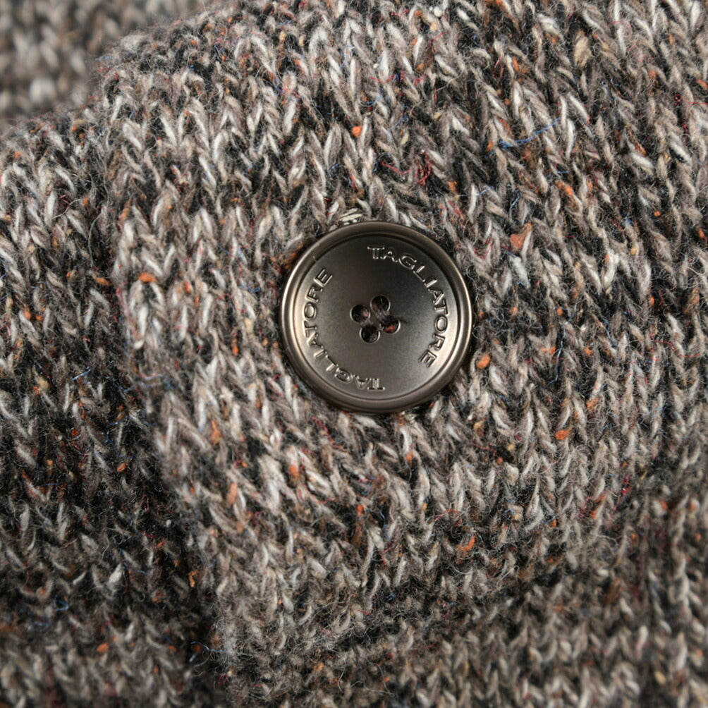 26-27AW TAGLIATORE “ROMME” シルク混ウール ローゲージショールカラーニットカーディガン