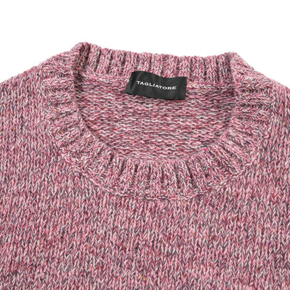 26-27AW TAGLIATORE “SALEN” シルク混ウール ローゲージメランジニットセーター