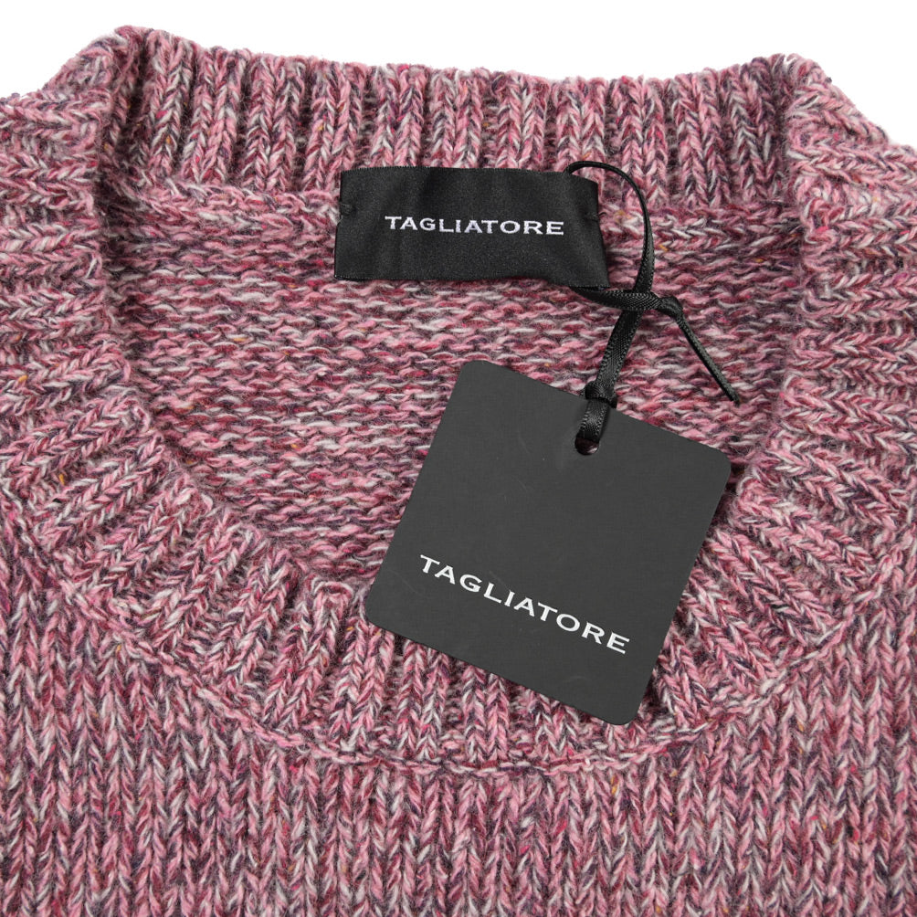 26-27AW TAGLIATORE “SALEN” シルク混ウール ローゲージメランジニットセーター