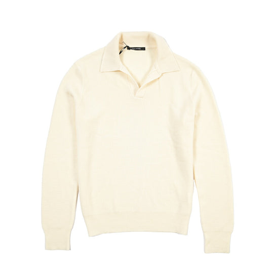 26-27AW TAGLIATORE “ZAYN” ヴァージンウール100% ミドルゲージニットポロ