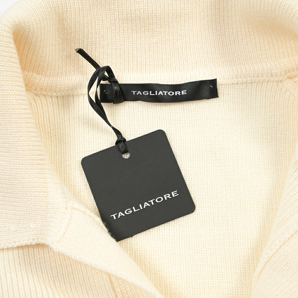 26-27AW TAGLIATORE “ZAYN” ヴァージンウール100% ミドルゲージニットポロ
