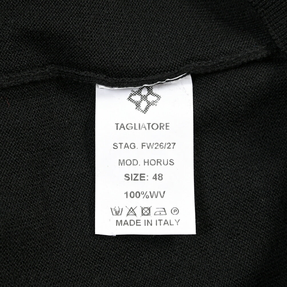 26-27AW TAGLIATORE “HORUS” エクストラファインメリノウール100% ニットカーディガン